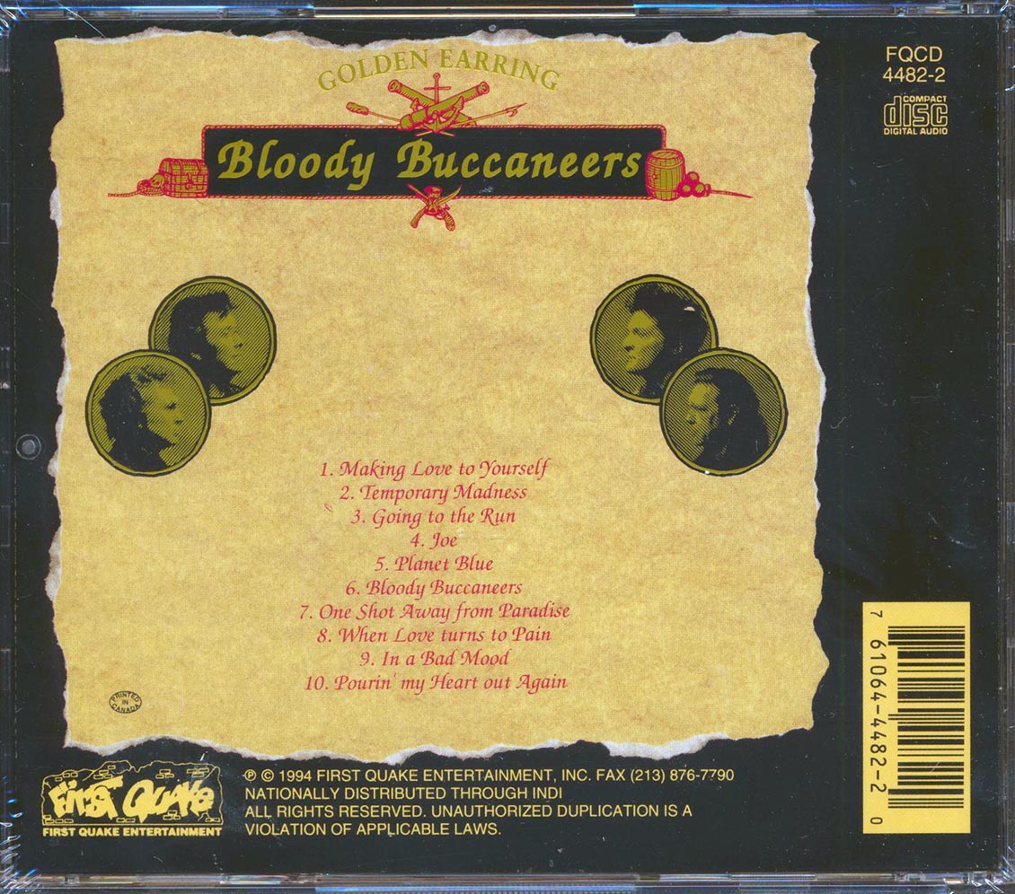 Golden Earring - Bloody Buccaneers [1994 Reissue] [New CD]