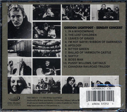 Gordon Lightfoot - Sunday Concert [2003 Reissue] [New CD]