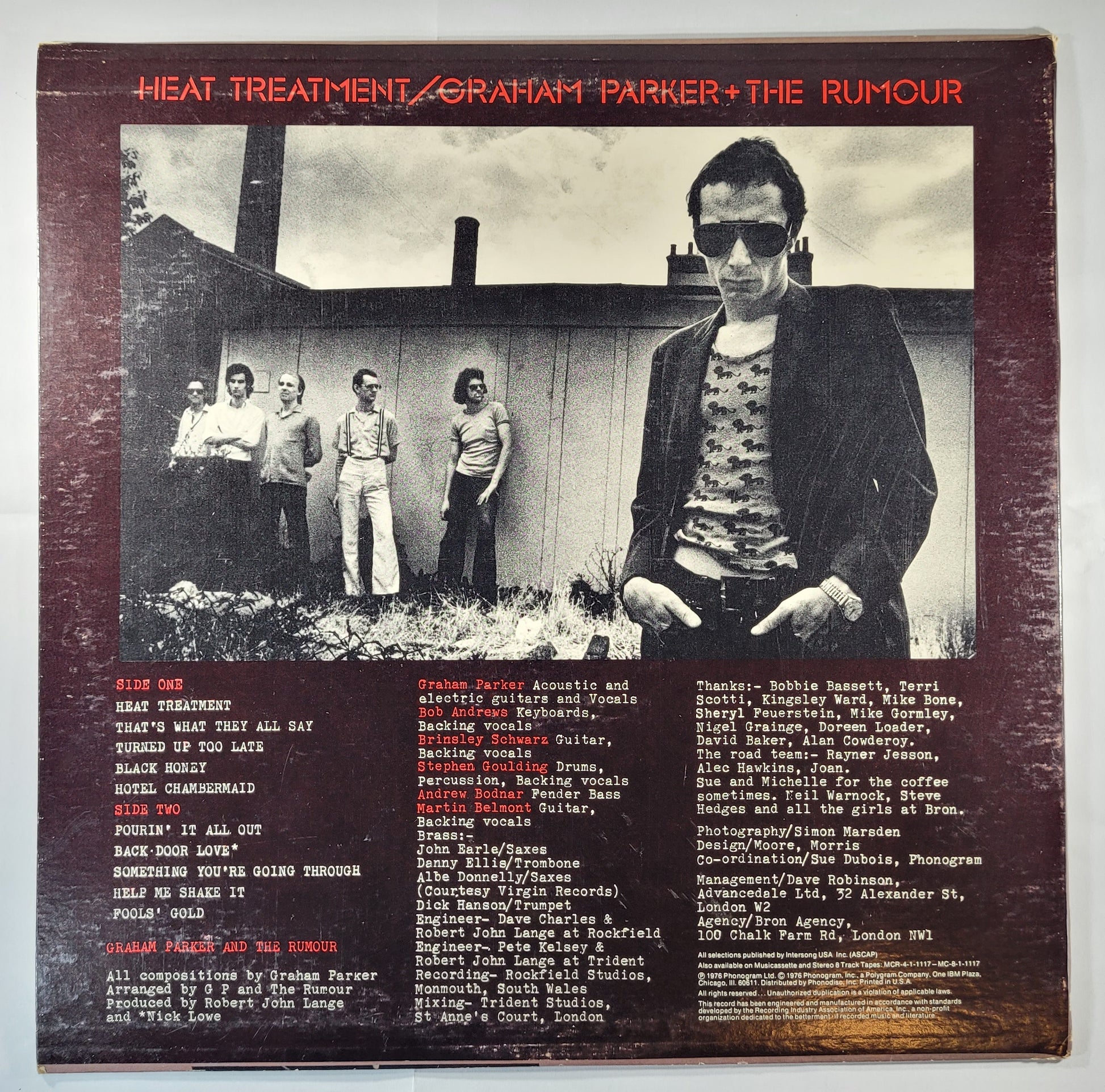 Graham Parker and The Rumour - Heat Treatment [1976 Used Vinyl Record LP]