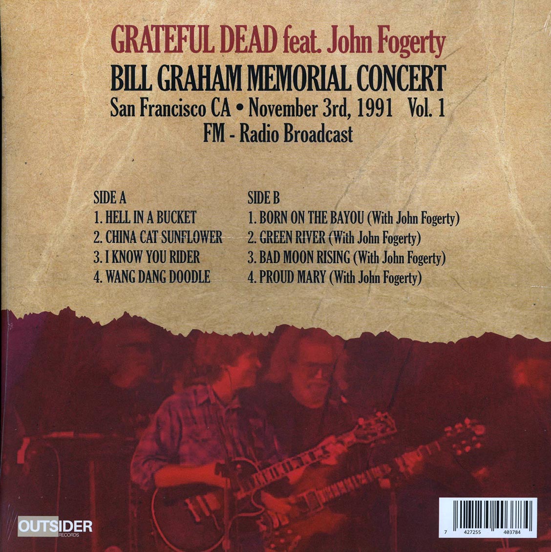 Grateful Dead Feat. John Fogerty - Bill Graham Memorial Concert [2023 Unofficial Red] [New Vinyl Record LP]