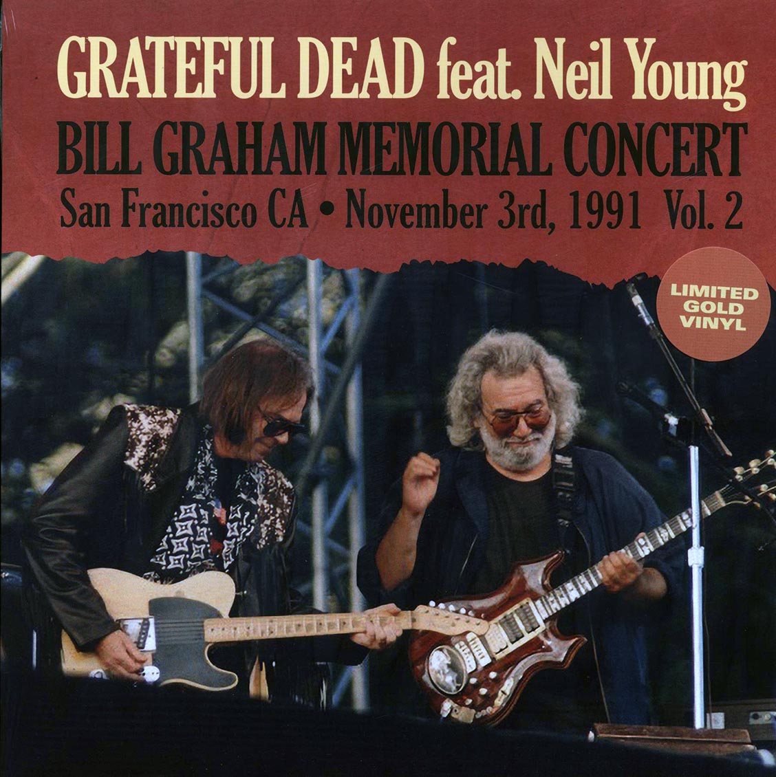 Grateful Dead Feat. Neil Young - Bill Graham Memorial Vol. 2 [2023 Unofficial Limited Gold] [New Vinyl Record LP]