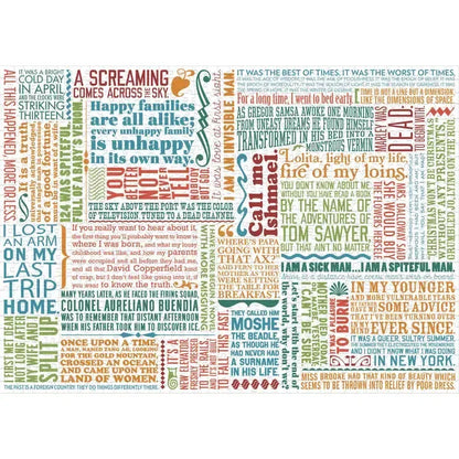 Great First Lines of Literature 1000 Piece Jigsaw Puzzle UPG