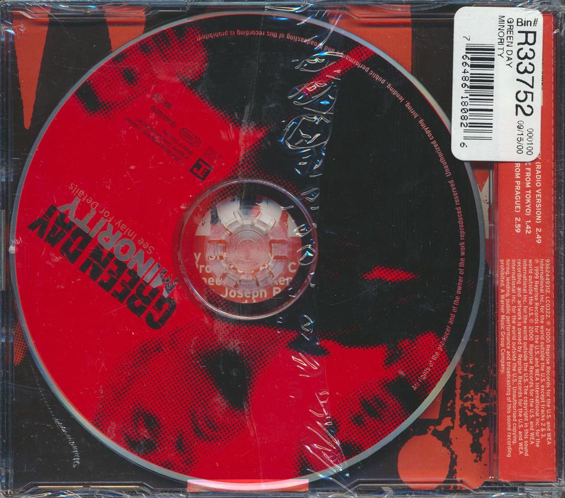 Green Day - Minority [2000 New CD Single]