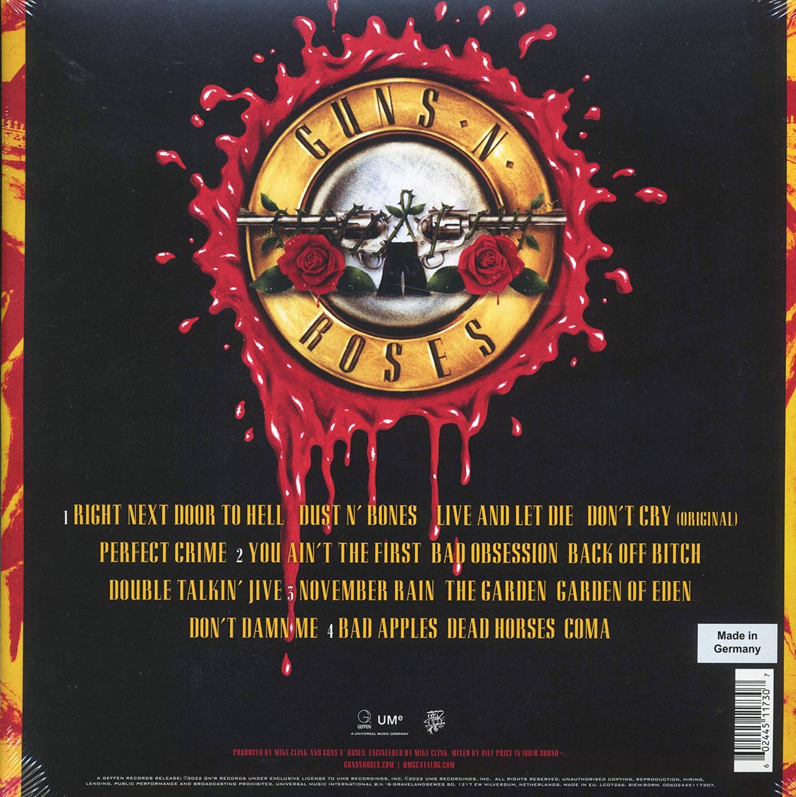 Guns N' Roses - Use Your Illusion I [2022 Reissue Remastered 180G] [New Double Vinyl Record LP]