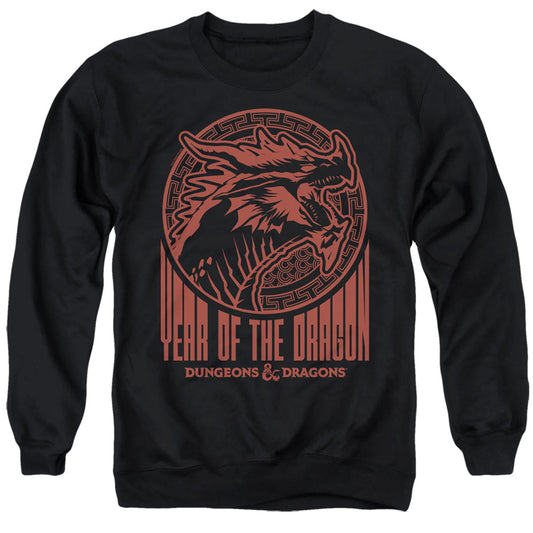 Dungeons And Dragons Year Of The Dragon Street Red Mens Crewneck Sweatshirt Black