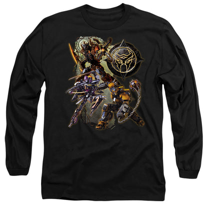 Transformers Terrorcon Group Shot Mens Long Sleeve Shirt Black Officially Licensed