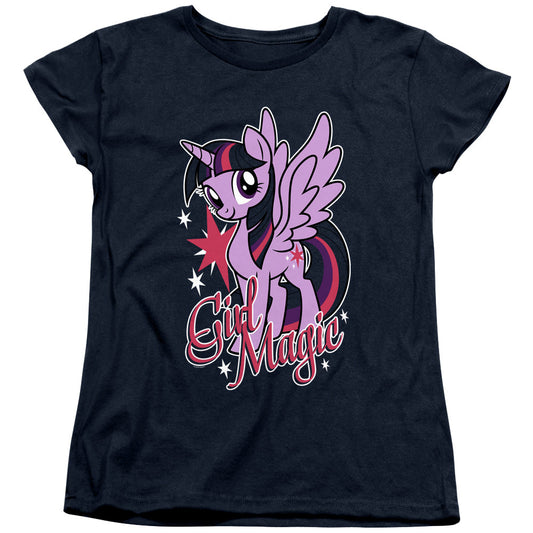 My Little Pony Tv Girl Magic Womens T Shirt Navy Blue Officially Licensed