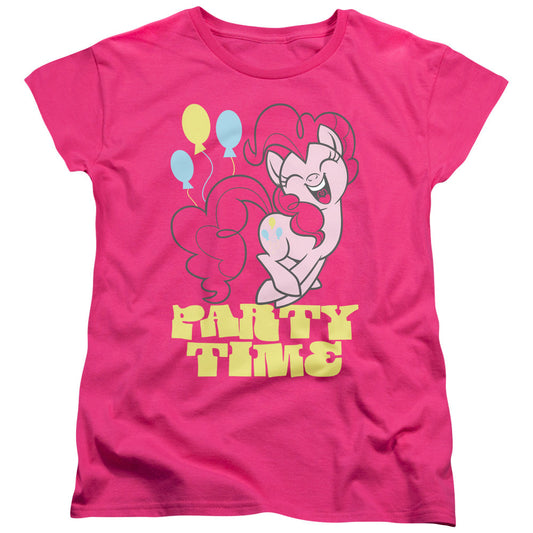 My Little Pony Tv Party Time Womens T Shirt Hot Pink Officially Licensed