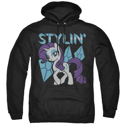 My Little Pony Tv Stylin Mens Hoodie Black Officially Licensed