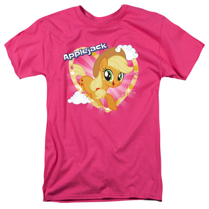 My Little Pony Tv Applejack Mens T Shirt Hot Pink Officially Licensed