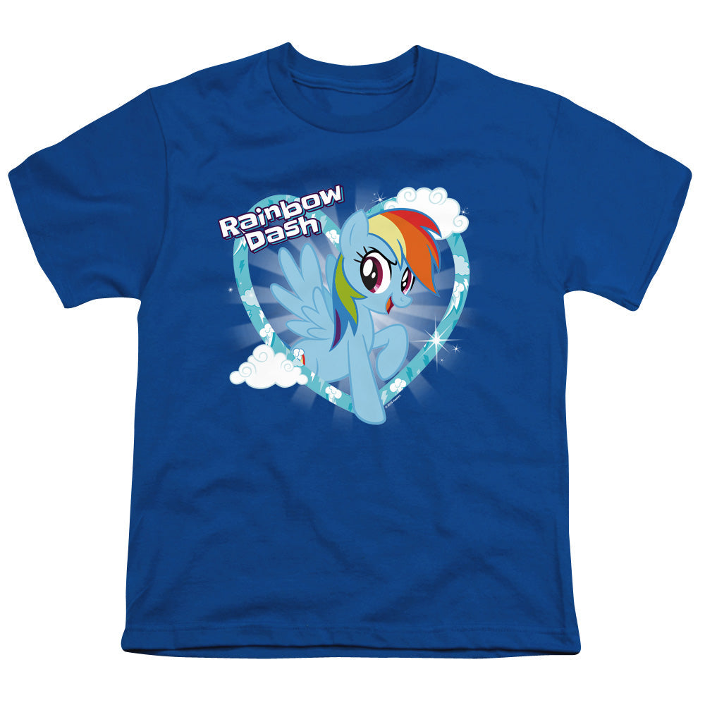My Little Pony Tv Rainbow Dash Kids Youth T Shirt Royal Blue Officially Licensed