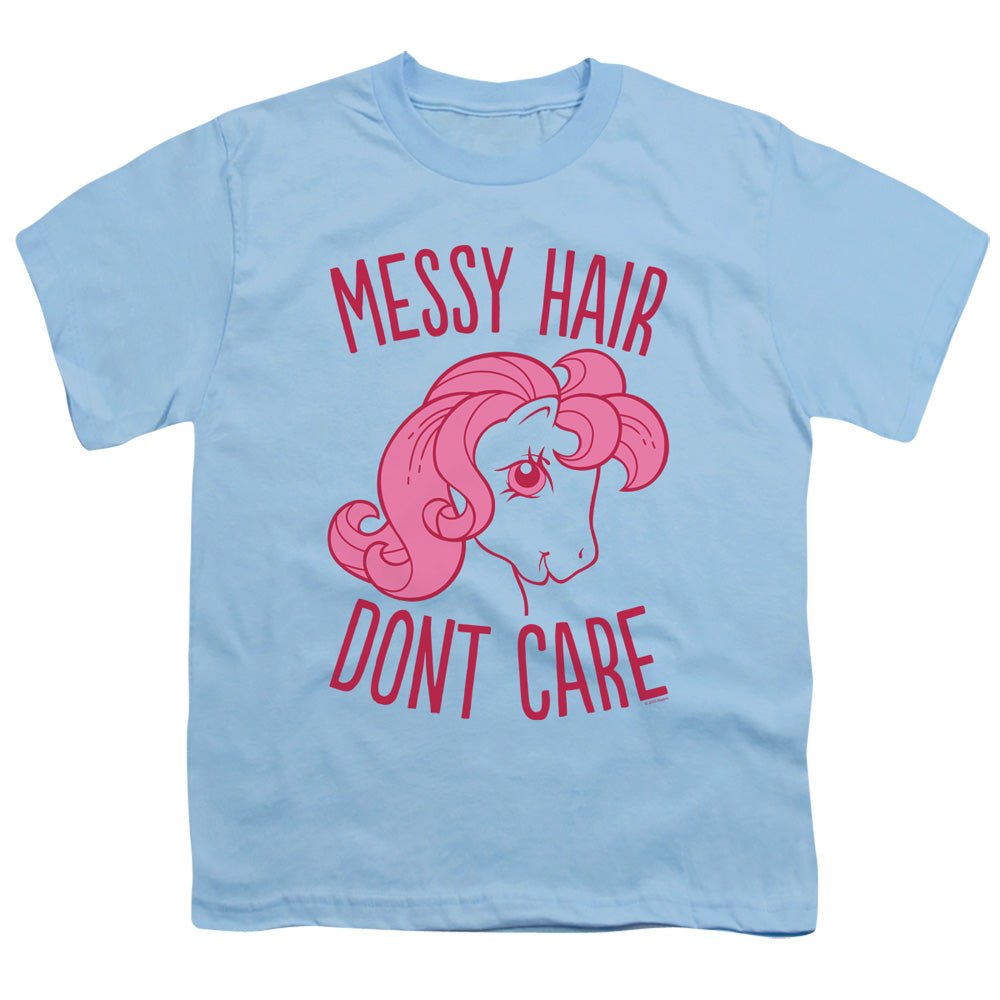 My Little Pony Retro Messy Hair Kids Youth T Shirt Light Blue Officially Licensed