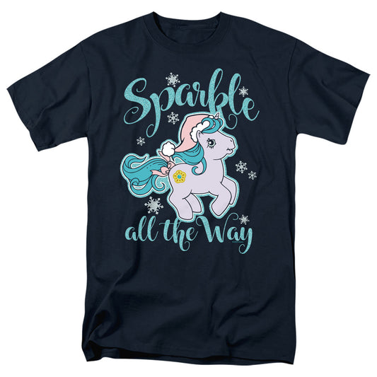 My Little Pony Retro Sparkle All The Way Mens T Shirt Navy Officially Licensed
