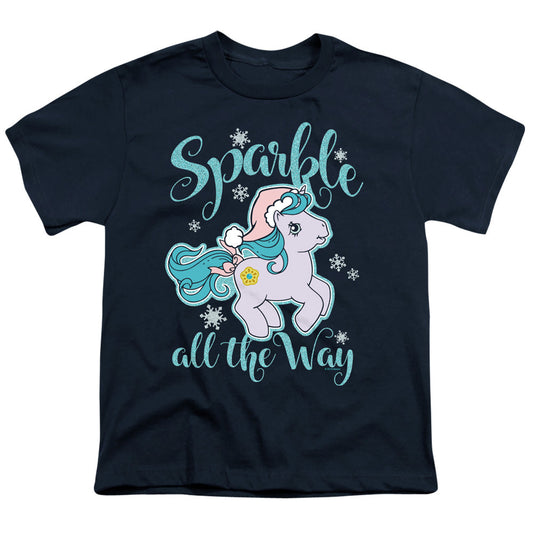 My Little Pony Retro Sparkle All the Way Kids Youth T Shirt Navy Blue Officially Licensed