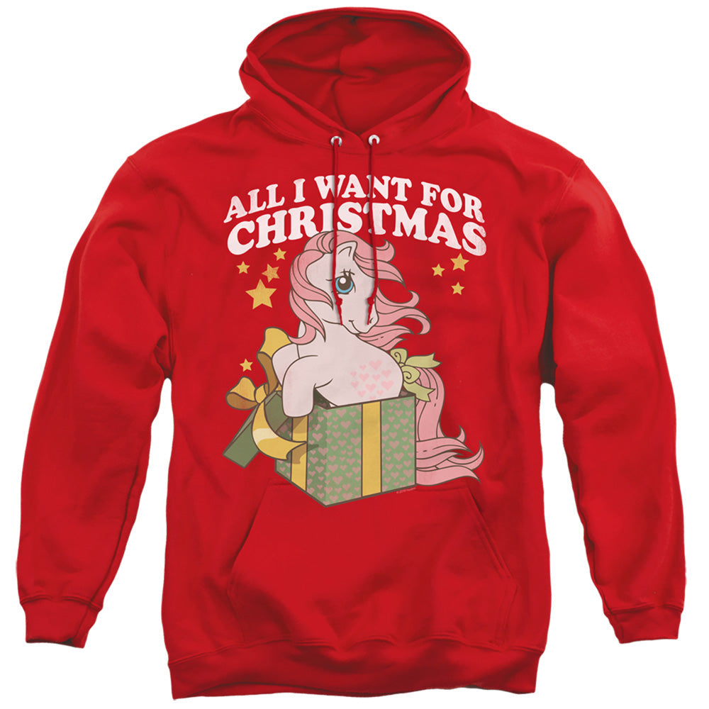 My Little Pony Retro All I Want Mens Hoodie Red Officially Licensed