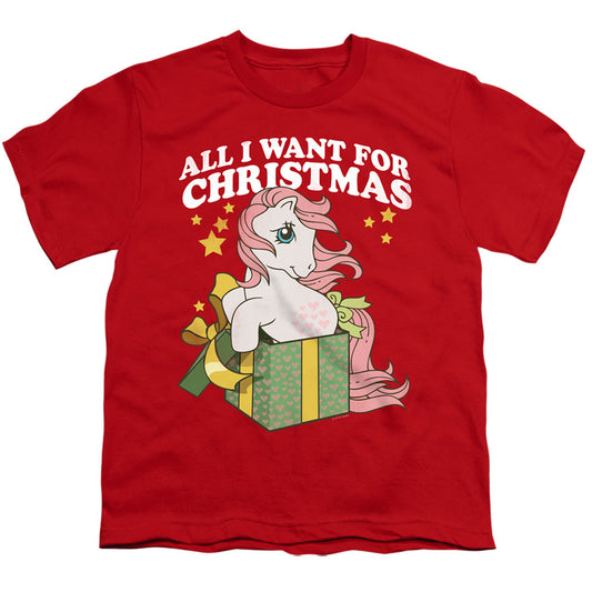 My Little Pony Retro All I Want Kids Youth T Shirt Red Officially Licensed
