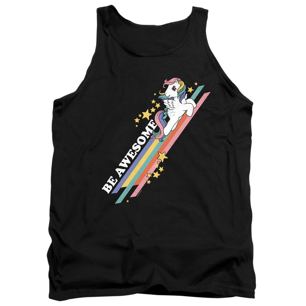 My Little Pony Retro Be Awesome Mens Tank Top Shirt Black Officially Licensed