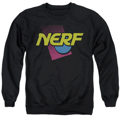 Nerf 90S Logo Mens Crewneck Sweatshirt Black
