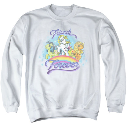 My Little Pony Retro Friends Forever Mens Crewneck Sweatshirt White Officially Licensed