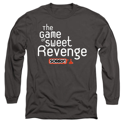 Sorry Sweet Revenge Mens Long Sleeve Shirt Charcoal Officially Licensed