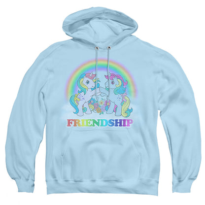 My Little Pony Retro Friendship Mens Hoodie Light Blue Officially Licensed