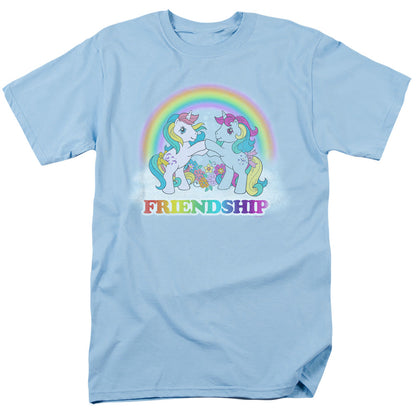 My Little Pony Retro Friendship Mens T Shirt Light Blue Officially Licensed