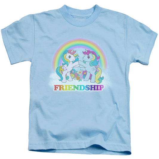 My Little Pony Retro Friendship Juvenile Kids Youth T Shirt Light Blue Officially Licensed
