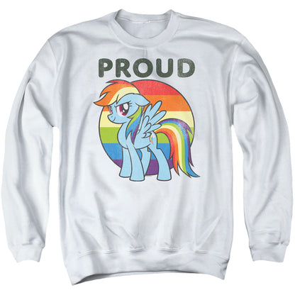 My Little Pony Tv Proud Mens Crewneck Sweatshirt White Officially Licensed