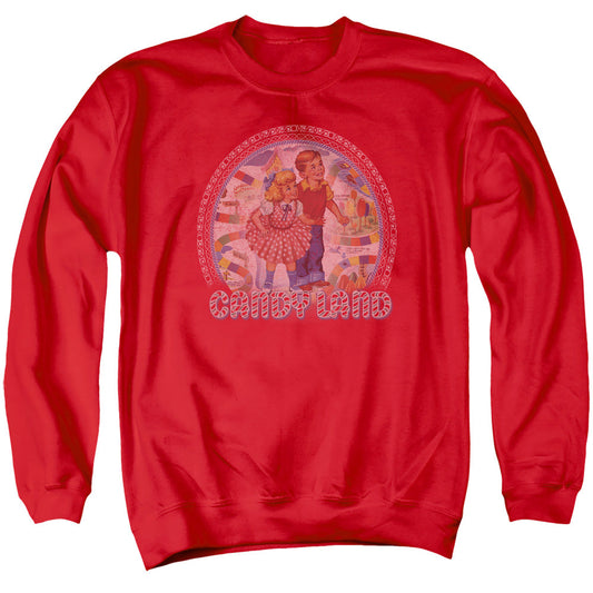 Candy Land Candy Land Mens Crewneck Sweatshirt Red Officially Licensed