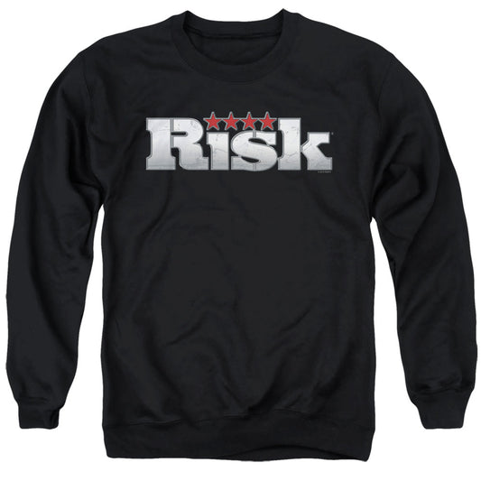 Risk Logo Mens Crewneck Sweatshirt Black Officially Licensed
