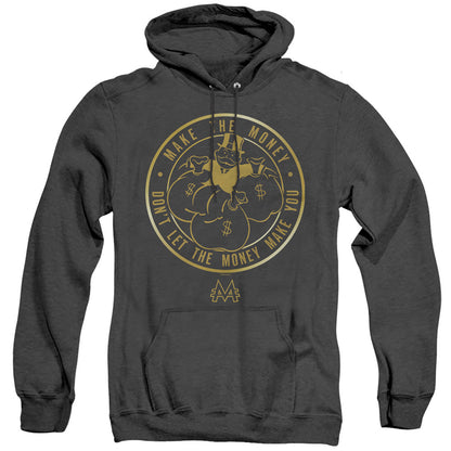 Monopoly Make Mens Heather Hoodie Black Officially Licensed