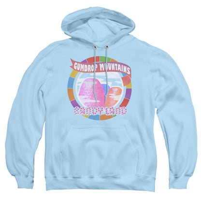 Candy Land Gumdrop Mountains Mens Hoodie Light Blue Officially Licensed
