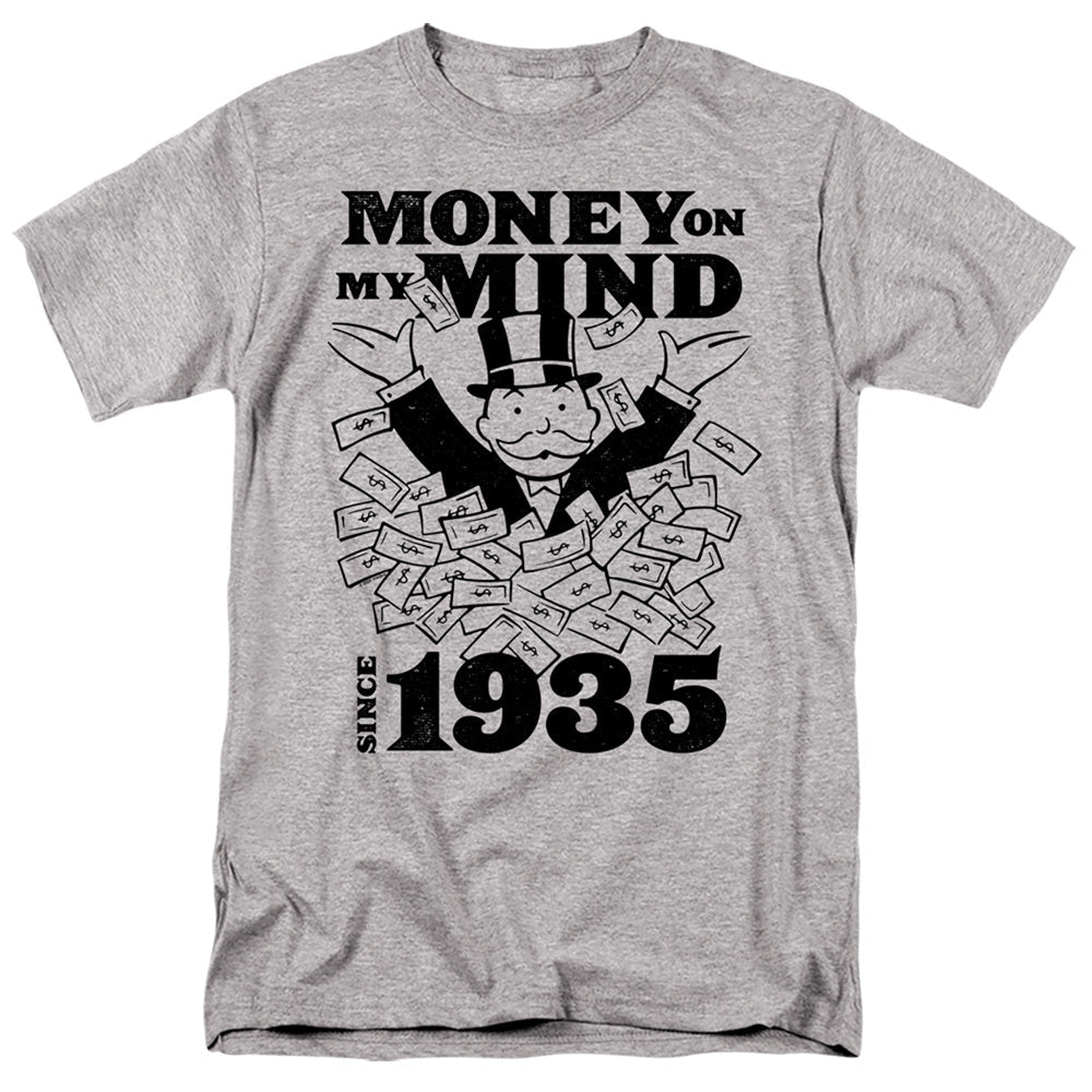 Monopoly Money Mind Since 35 Mens T Shirt Athletic Heather Officially Licensed