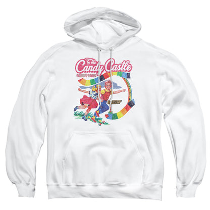 Candy Land To The Candy Castle Mens Hoodie White Officially Licensed
