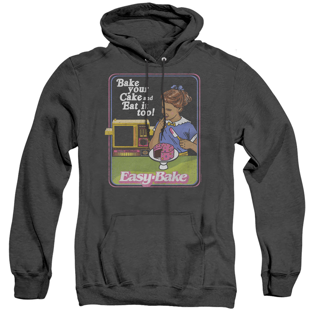 Easy Bake Oven Bake Your Cake Heather Mens Hoodie Black Officially Licensed