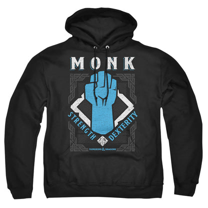 Dungeons And Dragons Monk Mens Hoodie Black Officially Licensed