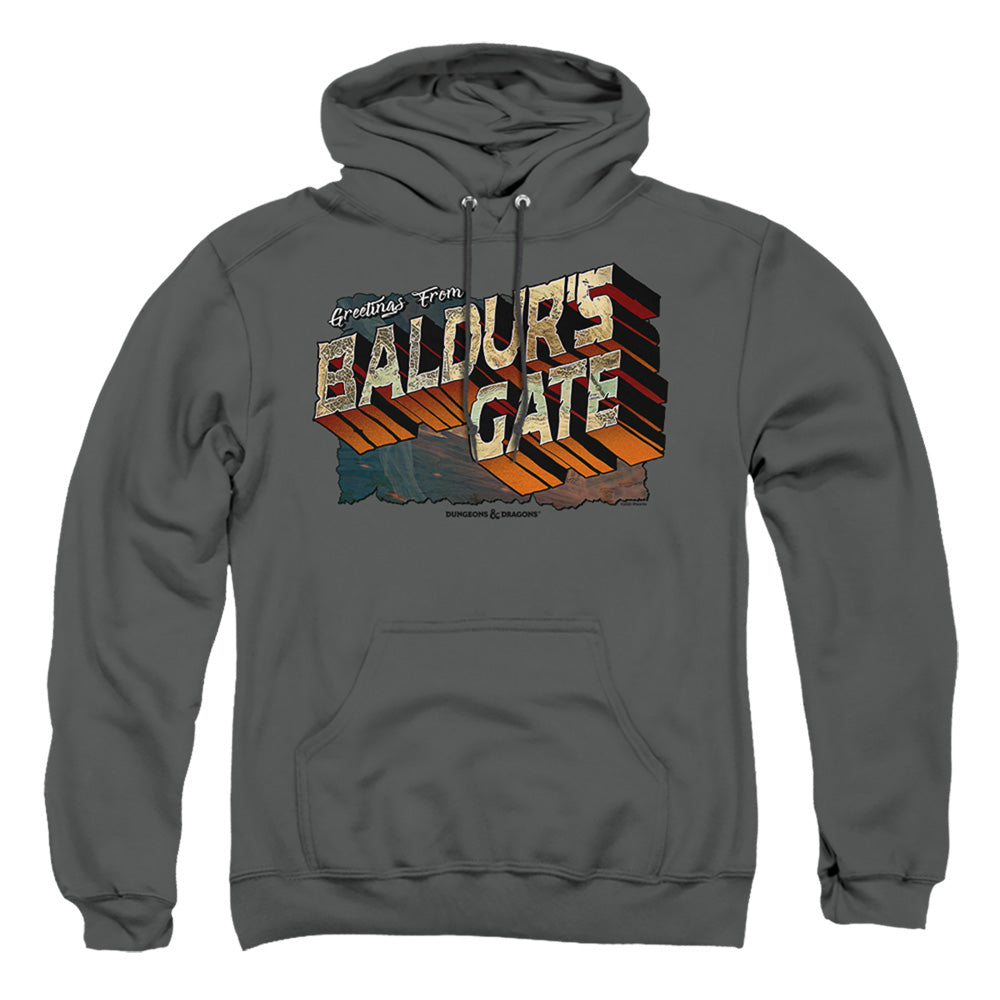 Dungeons And Dragons Baldurs Gate Mens Hoodie Charcoal Officially Licensed