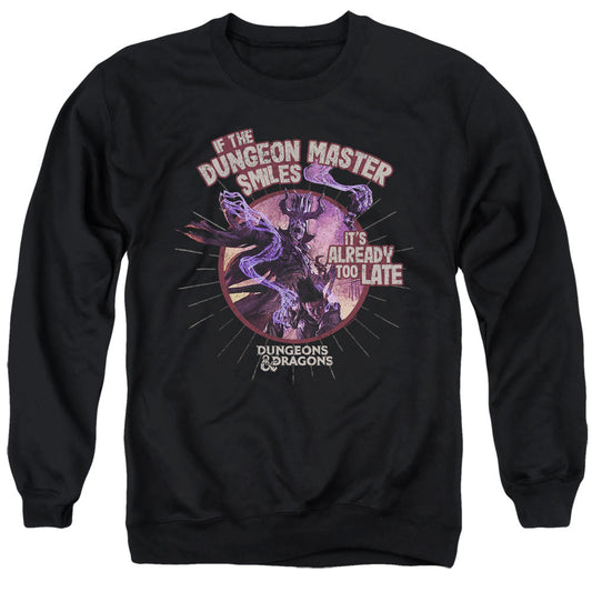 Dungeons And Dragons Dungeon Master Smiles Mens Crewneck Sweatshirt Black