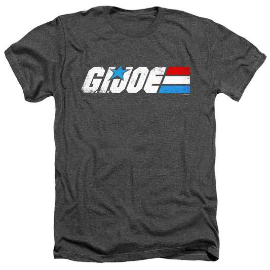 G.I. Joe Distressed Logo Heather Mens T Shirt Black Officially Licensed
