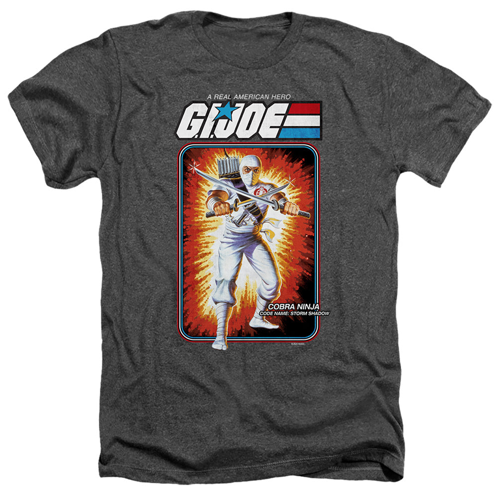 G.I. Joe Storm Shadow Card Heather Mens T Shirt Black Officially Licensed