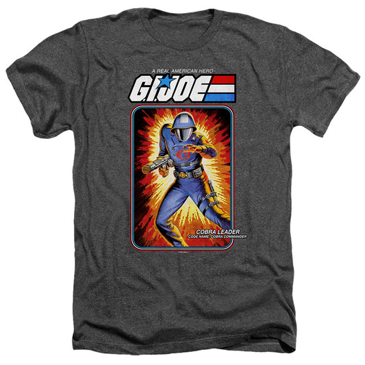 G.I. Joe Cobra Commander Card Heather Mens T Shirt Black Officially Licensed