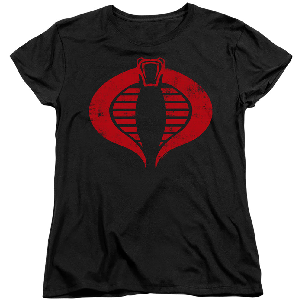G.I. Joe Cobra Logo Womens T Shirt Black Officially Licensed