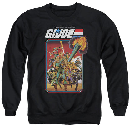 G.I. Joe Hero Group Mens Crewneck Sweatshirt Black