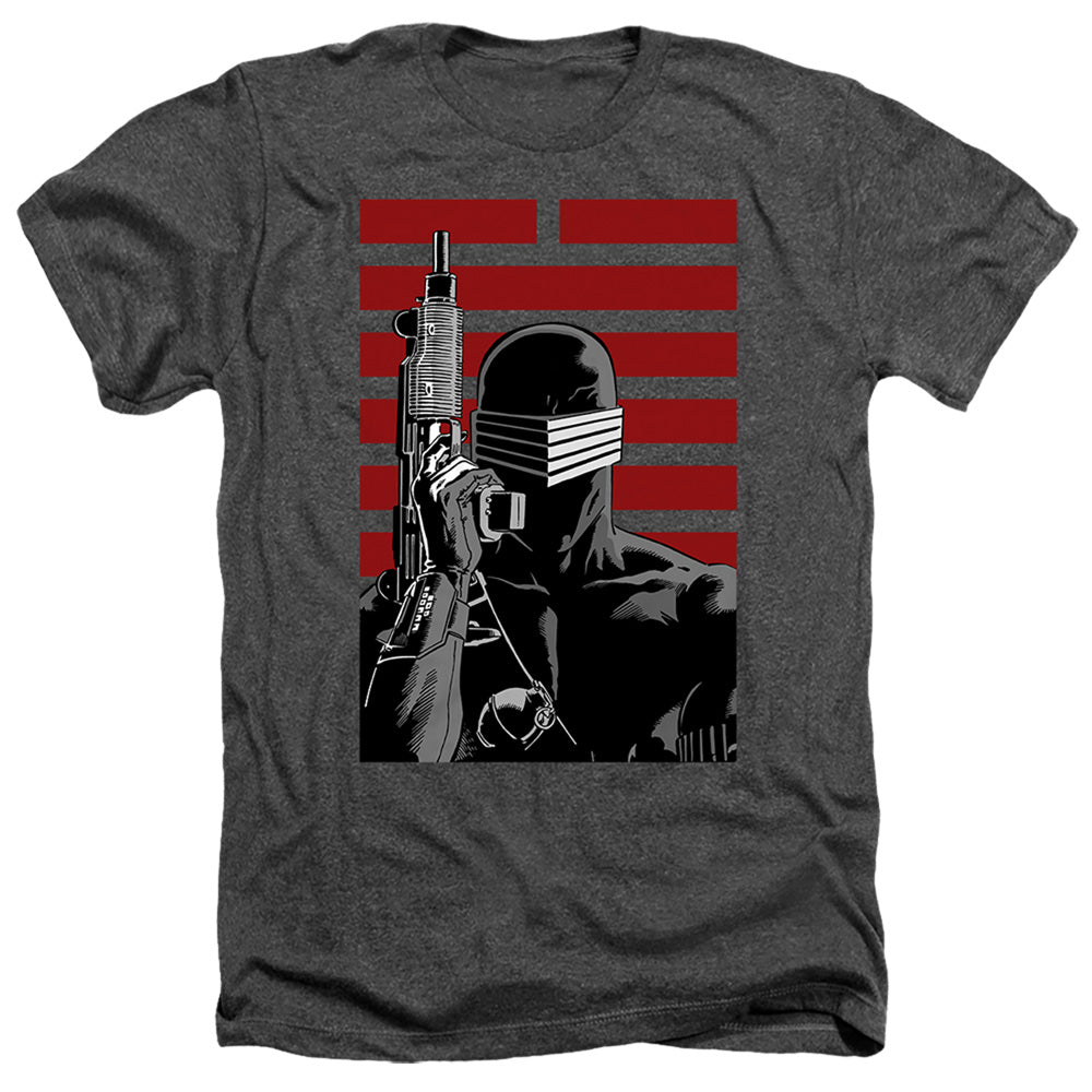 G.I. Joe Snake Eyes Ninja Heather Mens T Shirt Black Officially Licensed