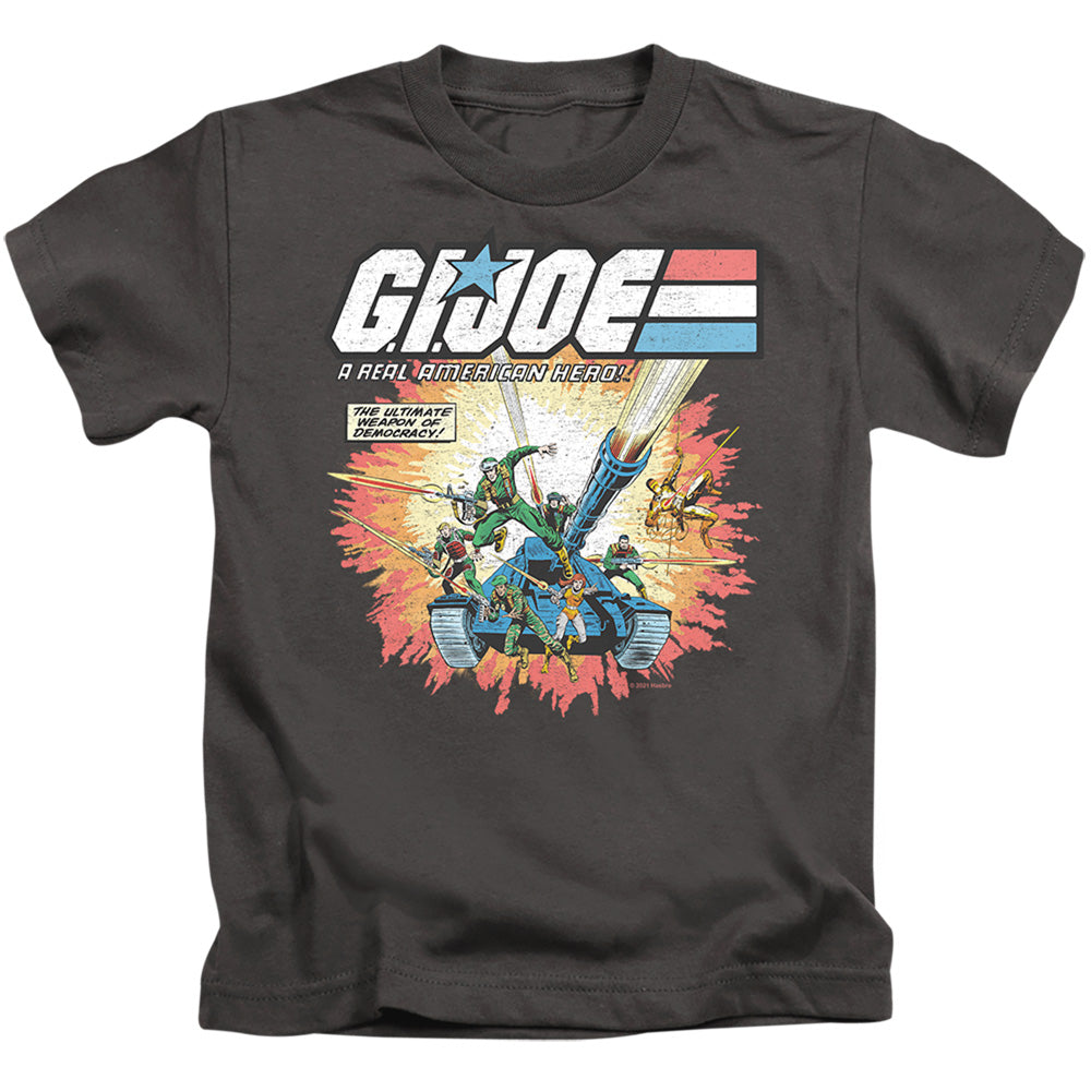 G.I. Joe Real American Hero Juvenile Kids Youth T Shirt Charcoal Officially Licensed