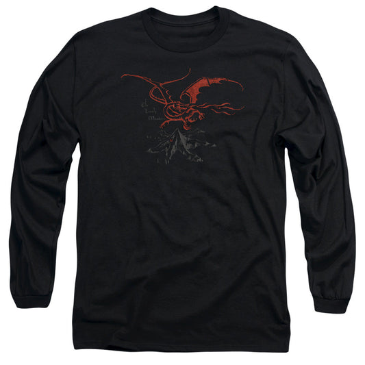 The Hobbit Smaug Mens Long Sleeve Shirt Black Officially Licensed