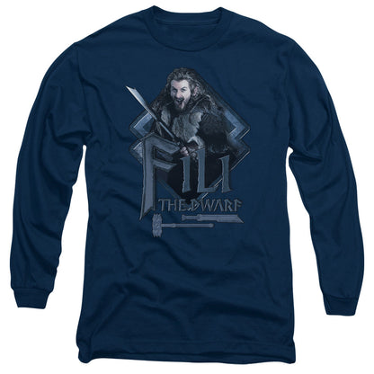The Hobbit Fili Mens Long Sleeve Shirt Navy Officially Licensed