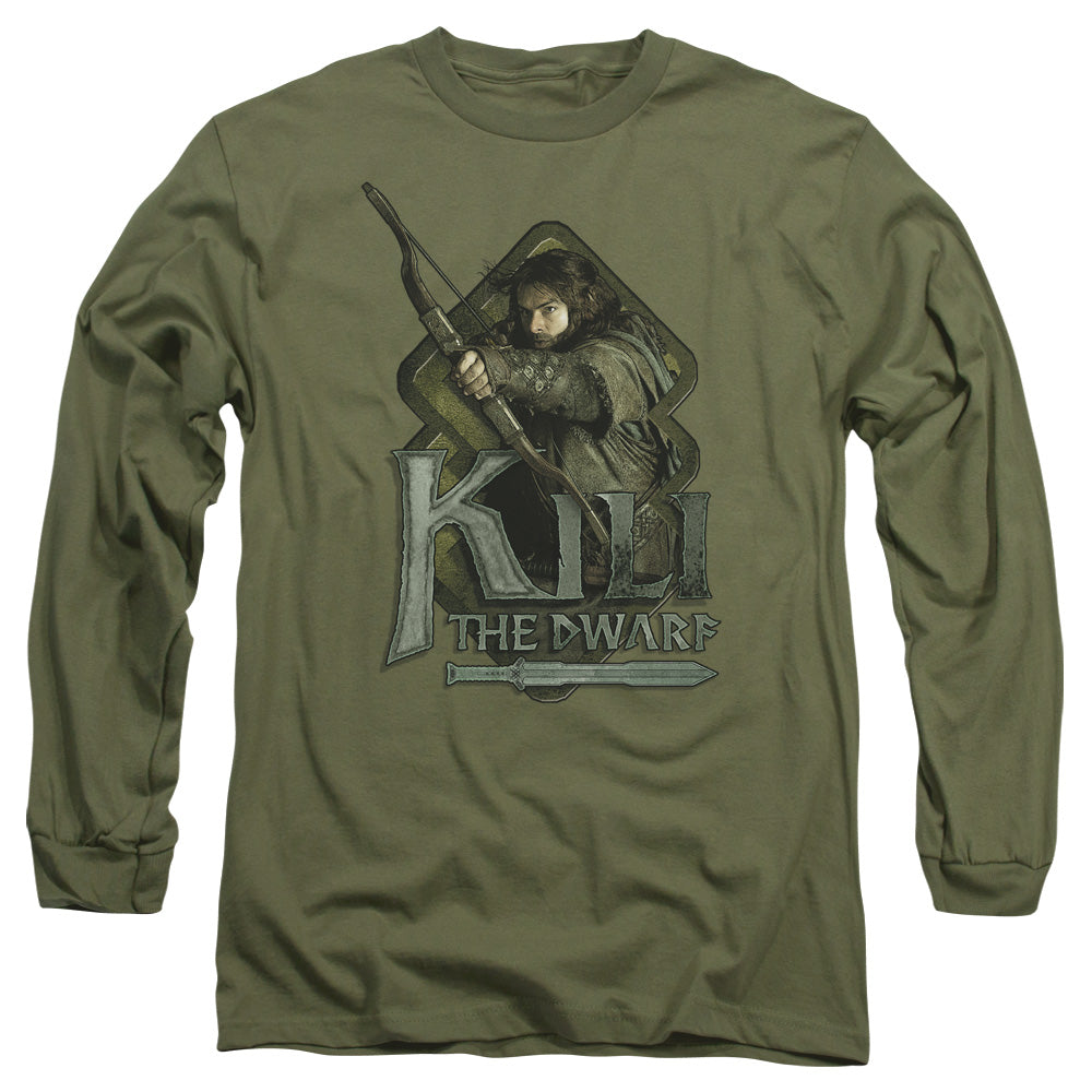 The Hobbit Kili Mens Long Sleeve Shirt Military Green Officially Licensed