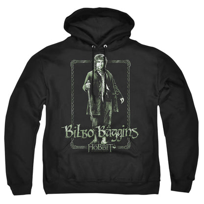 The Hobbit Bilbo Stare Mens Hoodie Black Officially Licensed