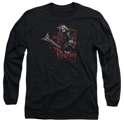 The Hobbit Bolg Mens Long Sleeve Shirt Black Officially Licensed